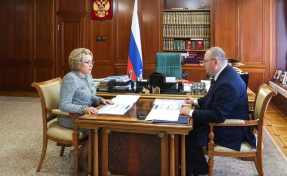 Матвиенко и Мельниченко обсудили вопросы развития Пензенской области.